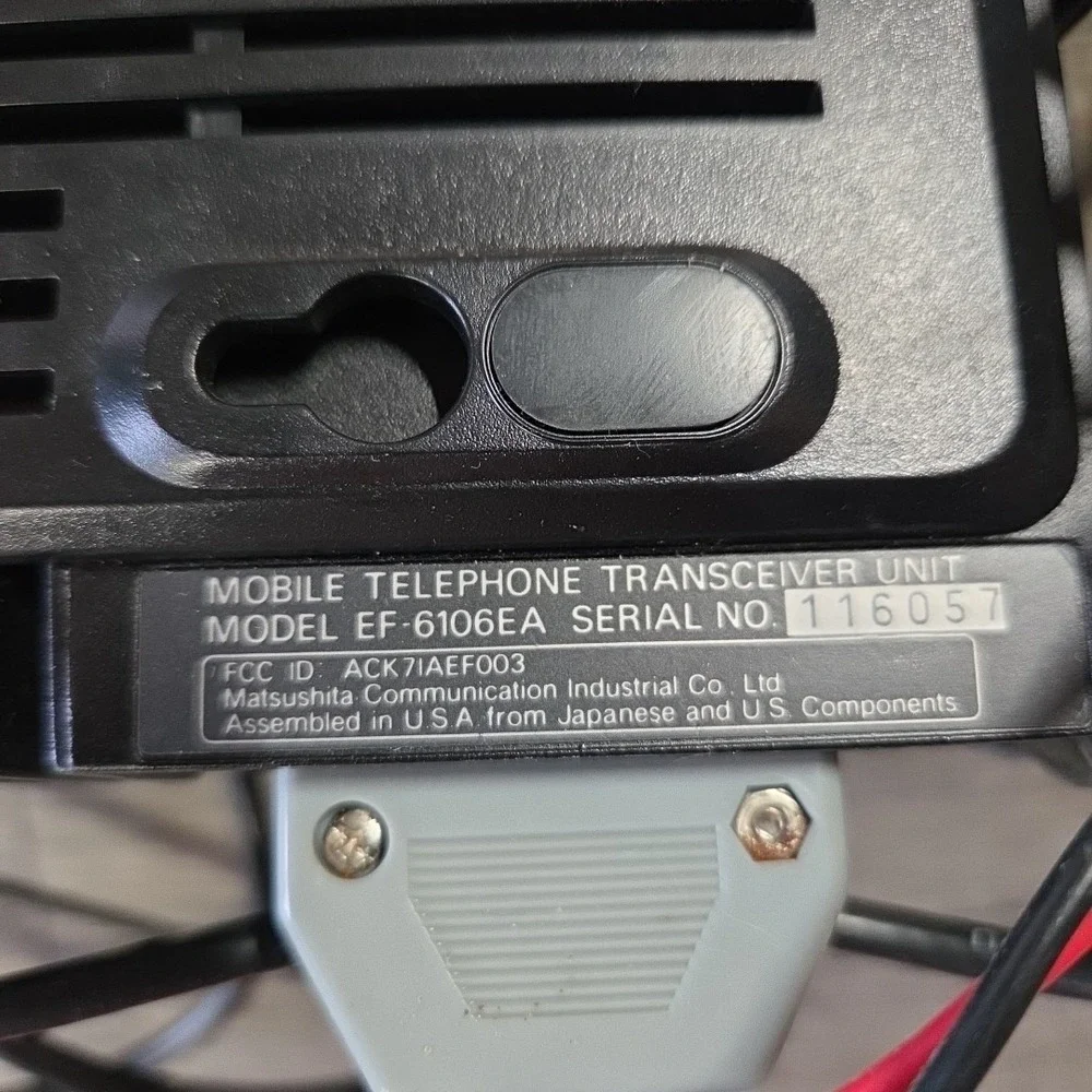 Vintage 80's  Pansonic EF-6106E A‎ mobile /car phone  antenna Carrying Case READ
